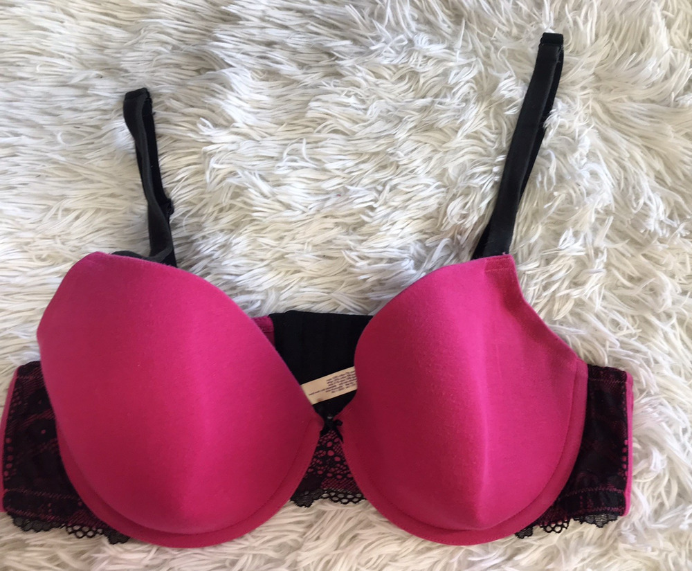 Vintage cacique Lane 42C Bra Cotton Lightly Lined Undewired Full Coverage Pink